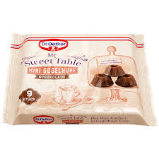 Oetker zaubern sie garantiert ganz einfach und gelingsicher einen kuchen, der nicht nur nach schoko aussieht. Dr Oetker My Sweet Table Mini Gugelhupf Schokolade 9er Online Kaufen Im World Of Sweets Shop