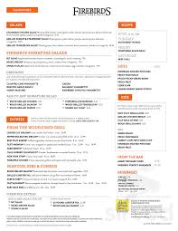 Firebirds Wood Fired Grill Menu In Miamisburg Ohio Usa