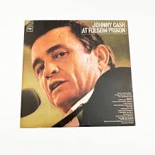 Vintage Johnny Cash at Folsom Prison Album Vinyl LP Record 12" Original  1968 Live