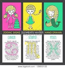The reason is their emotional nature and weak judgment. Zodiac Signs Their Vector Photo Free Trial Bigstock