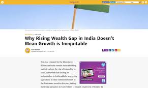 Why Rising Wealth Gap in India Doesn't Mean Growth is Inequitable – India  Council on Competitiveness