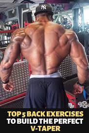 Keep the lower back neutral and row the bar to your upper abs. Top 5 Back Exercises To Build The Perfect V Taper Fitness Bodybuilding Gym Workout Back Back Exercises Exercise Gym Workouts