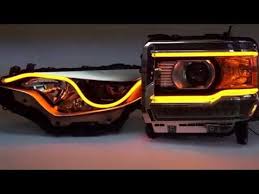 sequential switchback drl flexible led headlight strips by led concepts lighting led concept led led diy