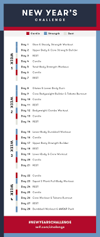 Planks are the ultimate ab exercise to include in your fitness challenge. Workout Calendar Self New Year S Challenge 2019 Self