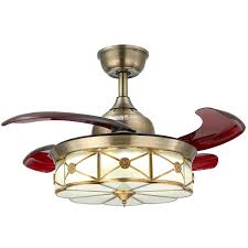 If you wanted more customization of your ceiling fan, opting for a dimmer switch may be the way to go. Bronze Crystal Reversible Ceiling Fan At Moooni Lighting Vintage And Retro Moooni Lighting