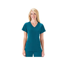 womens jockey scrubs classic mock wrap top 2306 size