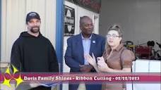 Davis Family Shines Ribbon Cutting - 02/22/2023 - YouTube