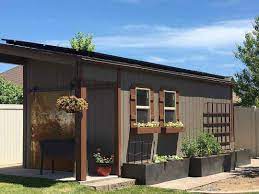 The roof has one single slope so the construction is typically easier. Lean To Shed Pricing
