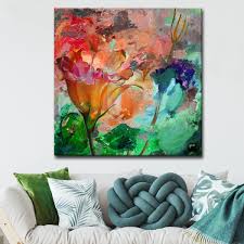 Shop blick's collection of primed canvas boards and canvas panels. Ready2hangart Painted Petals Lxi Gallery Wrapped Canvas Wall Art Multi Color Overstock 10067619