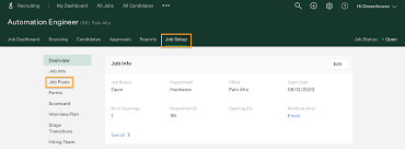 Full time, part time, hourly, internship, temporary Post Job To Internal Job Board Greenhouse Support