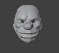 payday 2 jimmy mask" 3D Models to Print