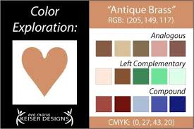 Eva Maria Keiser Designs Explore Color Antique Brass Color Meanings Light Salmon Color Harmony