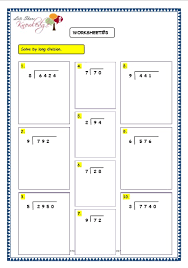 Simple algebra worksheets grade 3. Grade 3 Maths Worksheets Division 6 3 Long Division Without Remainder Lets Share Knowledge