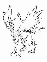 Absol Mega Pokemon Coloring Pages For Kids Characters Mega Mewtwo X And Y -  LowGif