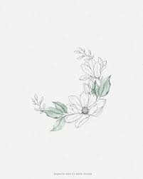 Magnolia Watercolor Illustration Flower Wreath Clipart In 2021 Wreath Watercolor Floral Wreath Watercolor Flower Sketches