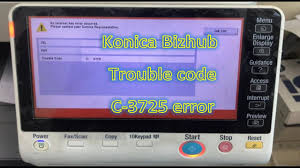 Bizhub 751/601 fax driver operations user manual. How To Fix Code C 3725 Konica Minolta Bizhub Trouble Error Reset Konica Bizhub Ø§Ø±Ø¯Ùˆ à¤¹ à¤¦ Youtube