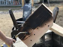 One Board Campfire Chairs Shou Sugi Ban Outdoor Chairs Diy Wood Chair Diy Outdoor Furniture Plans