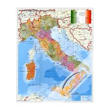 Włochy mapa w internetowym sklepie empik.com. Mapa Scienna Wlochy Adm Kod 1 1 Mln Wym 98x136cm Stiefel