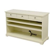 This curated palette features everyday neutrals and seasonal hues coordinating with their latest collection of furniture and decor. 87 Off Pottery Barn Pottery Barn White Media Console Storage