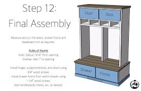 Planning a mudroom is all about making the most of available space. Mudroom Lockers With Bench Free Diy Plans