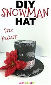 Download How To Make A Snowman Hat Free Template Daily Dose Of Diy