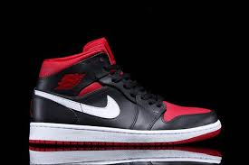 Jordan 1 Mid White Black Gym Red Gs Air Jordan 1 Mid Black Gym Red Sneaker Freaker Red Sneakers Air Jordans Sneakers