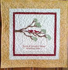 Personalized Wedding Quilt Or Anniversary Quilt Quilt Labels Wedding Quilt Embroidered Quilt Labels