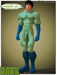 Ebenezer Splooge » Hung Hentai Superhero the Incredible Hunk with Big  Bulging Muscles.