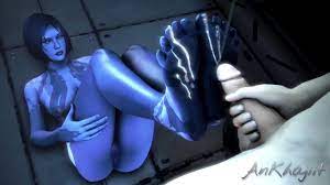 AnKhajiit] Halo 4 - Cumming on Cortanas Bare Blue Feet - Pornhub.com