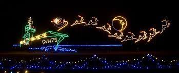 Norfolk Based Aircraft Carrier Uss Truman Depicted In The Dominion Garden Of Lights At Norfolk Botanical Garden Garden Of Lights Norfolk Va Botanical Gardens