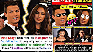 Irina shayk has been spotted in france with kanye west as the rapper looks to move on from estranged wife kim kardashian. Cristiano Ronaldo Ex Girlfriend Irina Shayk Lose 11million Follower In Instagram Shorts Youtube