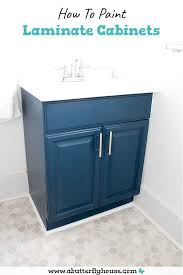 How To Paint Laminate Cabinets A Butterfly House In 2020 Painting Laminate Cabinets Laminate Cabinets Painting Laminate Kitchen Cabinets