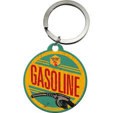 Mikafen schlüsselanhänger leder schlüsselanhänger kette logo ringe grip strap für mercedes bmw cadillac lexus ford toyota vw honda (schwarz, for ford) 4,6 von 5 sternen. Schlusselanhanger Rund Gasoline Onkel Mikes Garage