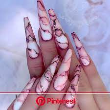 Coffin nail designs look great on long nails because of the ample nail bed space. Coffin Nails Ideas For Enchanting Look Naildesignsjournal Com Long Acrylic Nails Coffin Nails Designs Marble Nail Designs Clara Beauty My