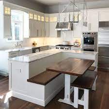 The designers of these 10 kitchens incorporated banquette seating into the islands to promote easy conversation, with guests able to. 20 Atemberaubende Kucheninsel Ideen Mit Sitzgelegenheiten Atemberaubende Ide Kitchen Island With Bench Seating Interior Design Kitchen Kitchen Design Small