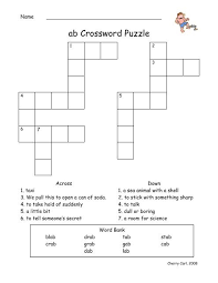 If you would like to learn more about the value of puzzles and games for vocabulary study, see vocabulary games and activities below. Ab Crossword Puzzle Word Way