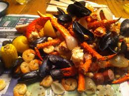 My Famous Seafood Boil Lobster King Crab Prawns Scallops Muscles Clams Sausage Corn And Potatoes All Boiled I Seafood Boil Best Seafood Recipes Seafood