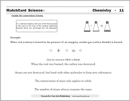Chemistry Worksheets Chemistry Worksheets Conservation Of Mass Chemistry