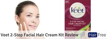 Now enjoy a pleasant hair removal experience for your upper lip & chin too! Veet 2 Step Facial Hair Cream Kit Review Hair Free Life
