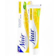 Depilatory products are alternative hair removal methods that use chemicals to dissolve the protein (kinetin) structures of hair. Nair Lemon Hair Remover Cream 110ml