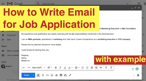 If your subject line does not inform the reader of what to expect in the email or is vague, your email may not get noticed or end up apply early you will have a better chance to grab the attention of the recruiter if you are an early applicant. How To Write Email For Applying Job Application Youtube