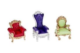 Miniature Dollhouse Fairy Garden Fairytale Castle Chairs Set Of 3 New Miniature Chair Fairytale Castle Fairy Furniture