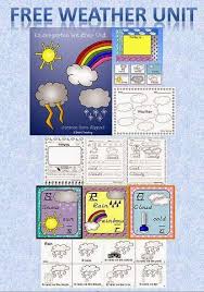 Free Kindergarten Weather Unit Weather Unit Kindergarten Preschool Weather Teaching Weather