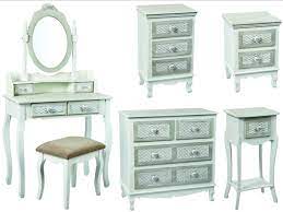Shabby chic bedroom furniture cheap. Brittany Grey Shabby Chic Bedroom Furniture With Hearts Basket Effect Drawers Ebay