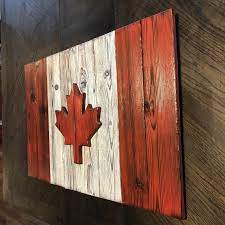 Rustic Wood Canadian Flag 20 X 30 Burnt Cedar Shou Sugi Ban Flag Of Canada Wall Decor For Cottage Or Lake House Wood Images Canada Flag Flag Art