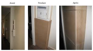 Un Coffrage C Est Un Assemblage De Planches A Angle Droit Qui Tiennent Au Mur Grace A Des Tasseaux Coffrage Cacher Compteur Electrique Faire Un Placard