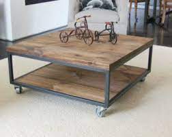 Weston home factory rectangle wood coffee table. Square Industrial Modern Coffee Table Coffee Table Industrial Style Coffee Table Coffee Table Square