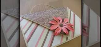 With the cardstock laying vertically, create a score line at 2 1/2″ and 6 1. How To Make A Heart Shaped Card That Fold Into An Envelope Scrapbooking Wonderhowto