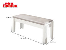 Ist die sitzbank aus eisen, metall oder holz gefertigt. Sitzbank Mit Kissen 126 Cm Pinie Weiss Braun Jasmin 0189005404