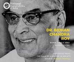 What message does Dr BC Roy's life has for young doctors?